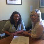 Michaela Boyle MLA and MInister Michelle O'Neill