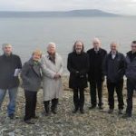 Members of the Carnagarve group with John Waters at the site.