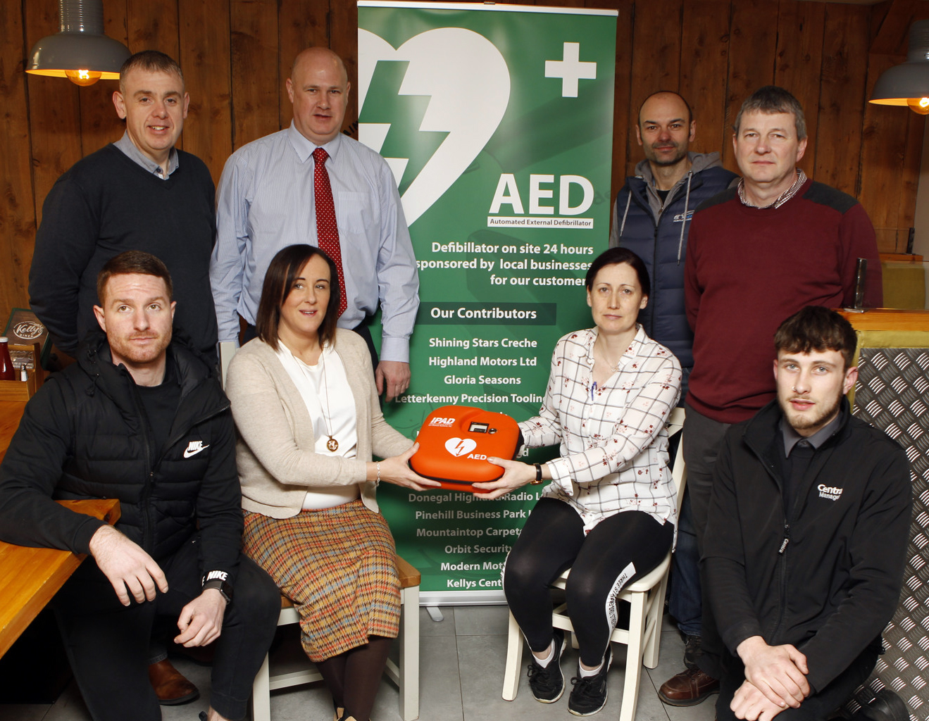 Aed Defibrillator Installed At Mountain Top Letterkenny Highland