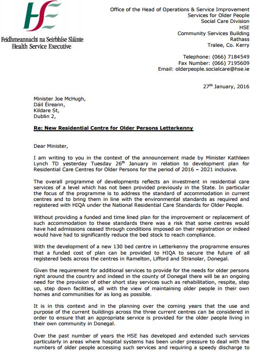 Text of HSE letter on future of community hospitals - Highland Radio ...